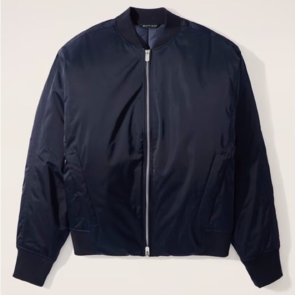 Athleta Simone Biles Sateen Bomber Jacket